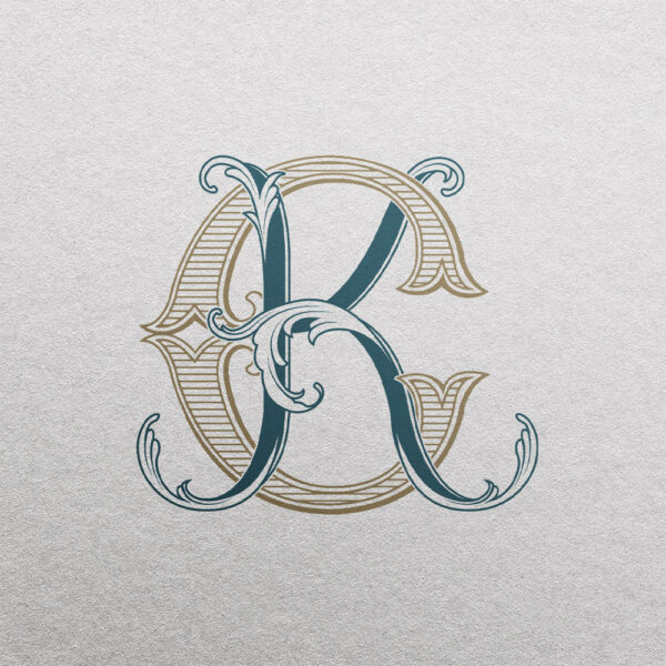 KC 2-Letter Monogram | Bellflowers & Pinnacle