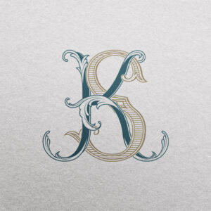 KS 2-Letter Monogram | Bellflowers & Foundations