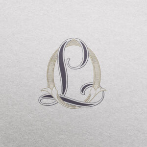 LO 2-Letter Monogram | Ribbons & Baroque