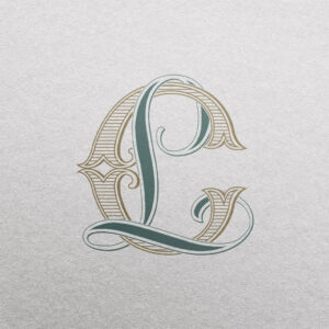 LC 2-Letter Monogram | Ribbon & Foundations